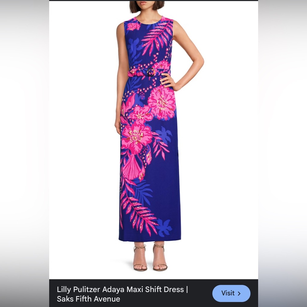 Lilly Pulitzer Pink and Blue Resort Sheath Dress